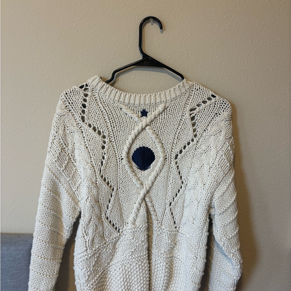 Elegant Cream Knit Sweater
